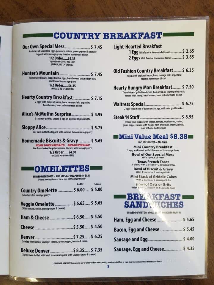 Kat A Korner Diner - Sullivan, IN menu_pic