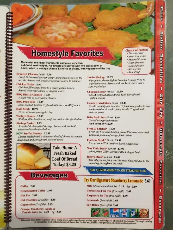 Trucks Place Restaurant - Birnamwood, WI menu_pic