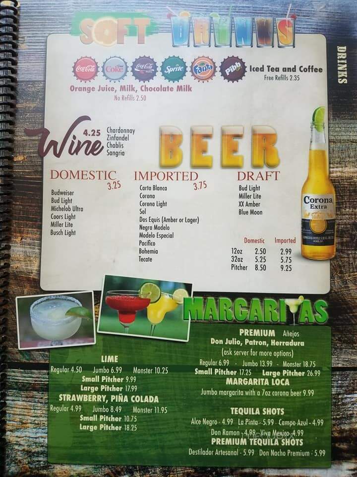 El Maguey - Cameron, MO menu_pic