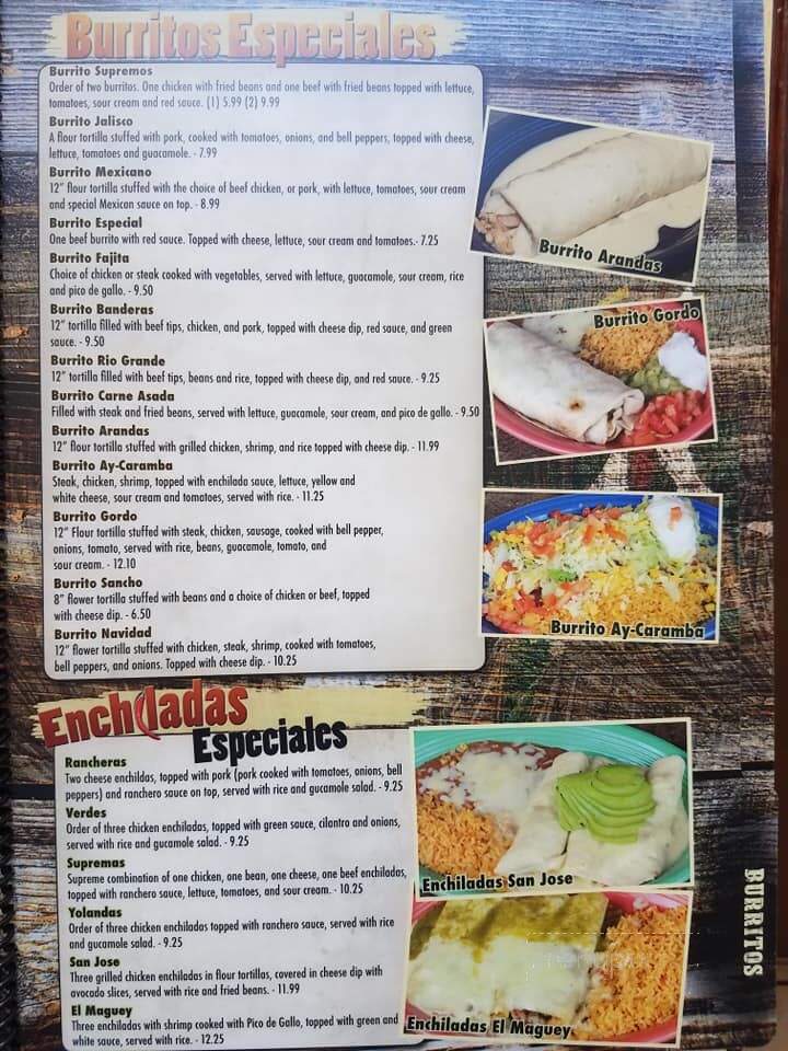 El Maguey - Cameron, MO menu_pic