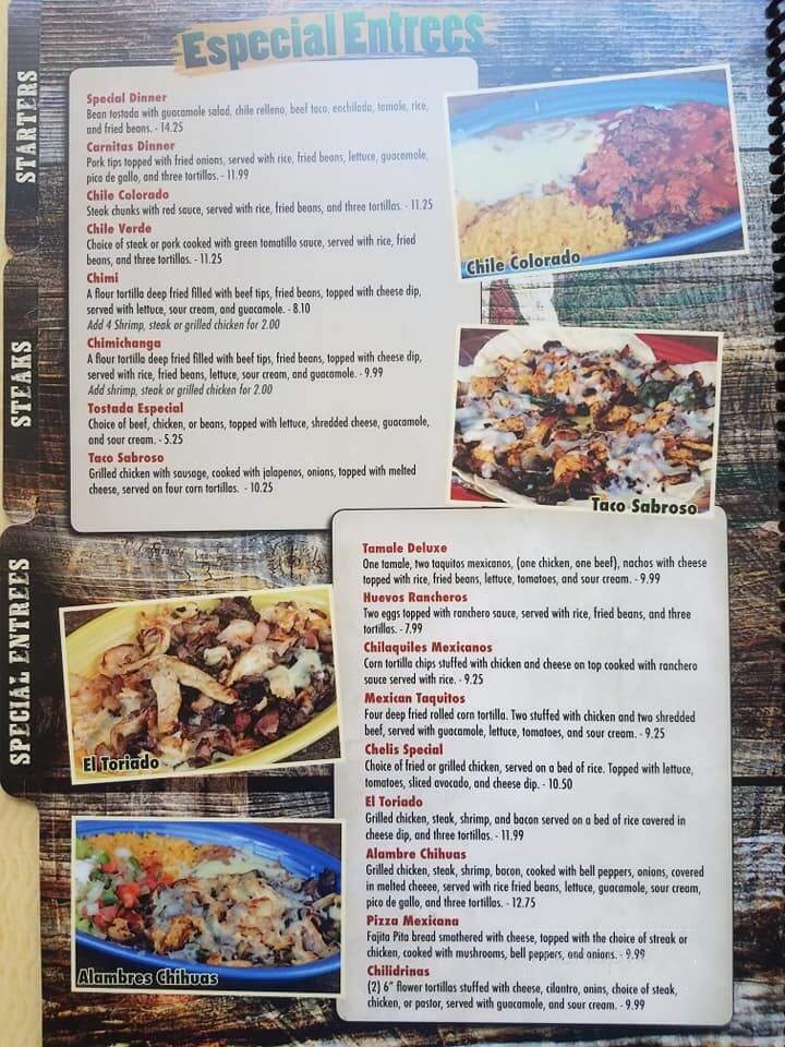 El Maguey - Cameron, MO menu_pic