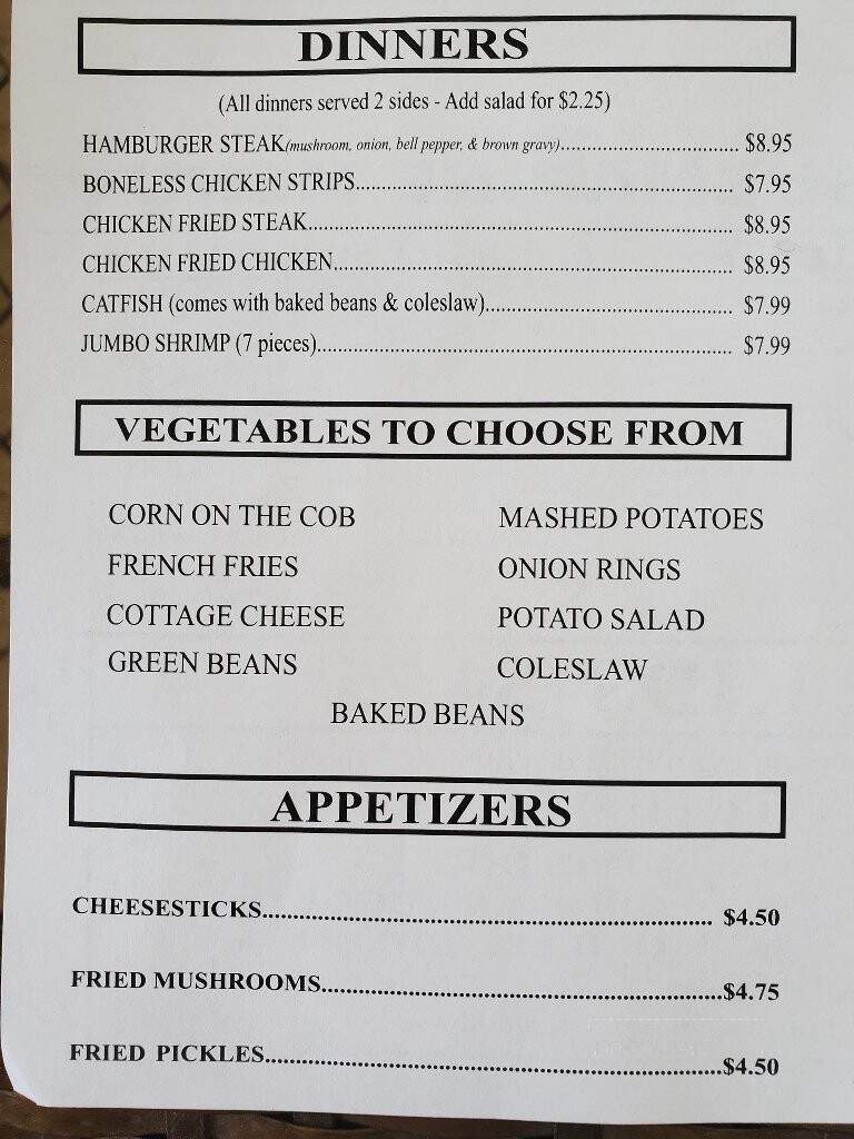Mark's Place - Coweta, OK menu_pic