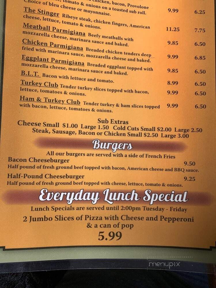 Pizza Delizia Italian Classics - Elma, NY menu_pic
