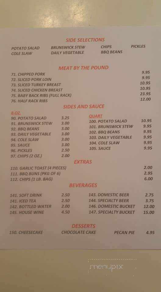 Three Lil Pigs - Pine Mountain, GA menu_pic