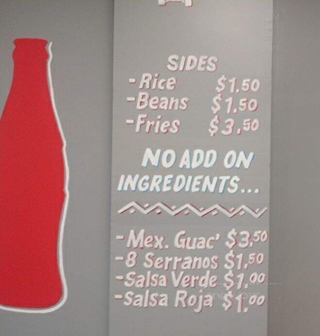 El Papi Real Street Tacos - Temple Hills, MD menu_pic