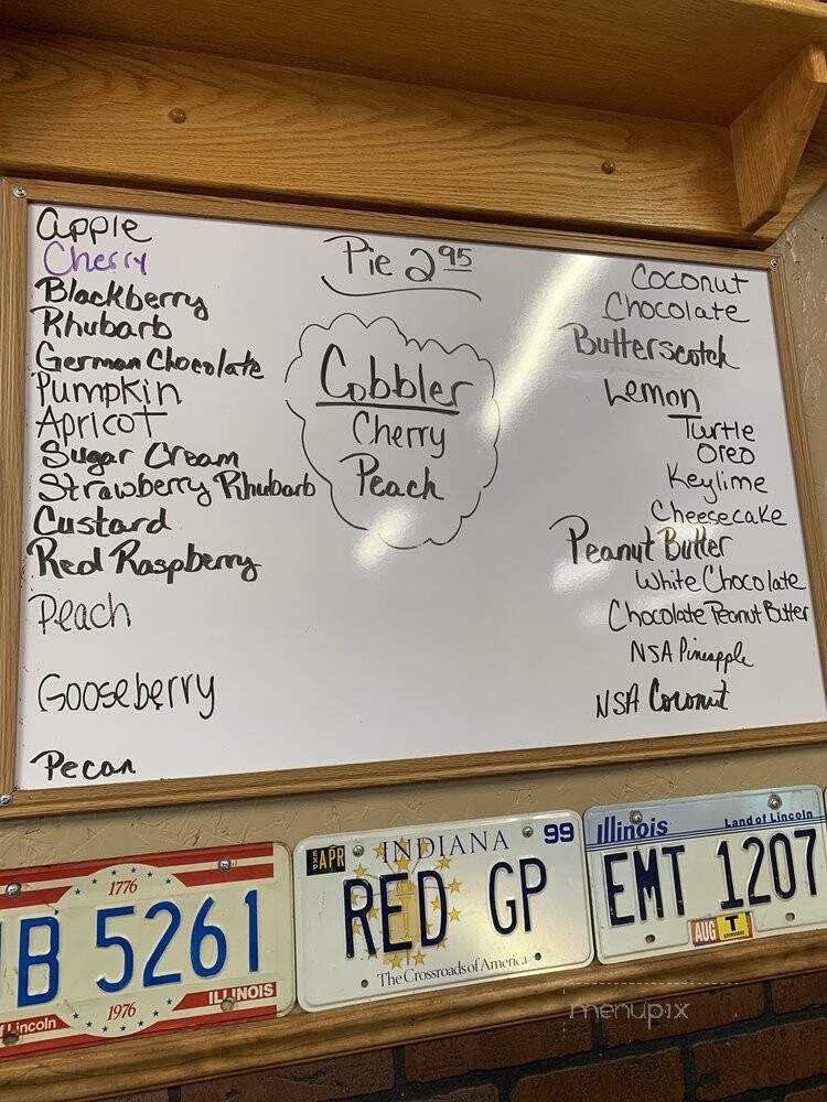 Covered Bridge Restaurant - Cayuga, IN menu_pic