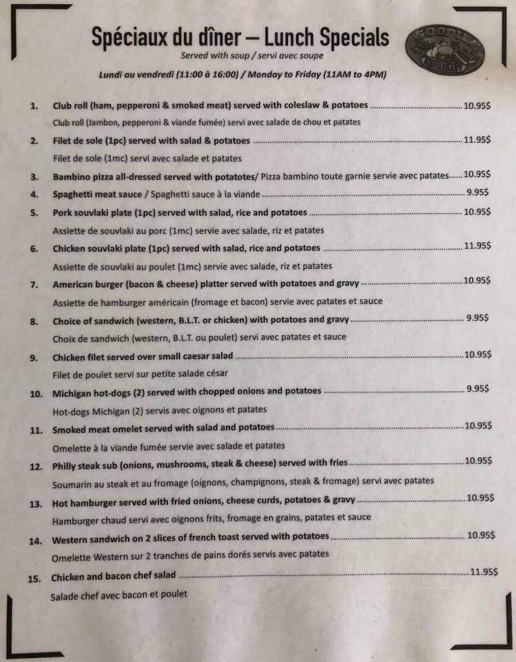 Goodies Restaurant - Hawkesbury, ON menu_pic
