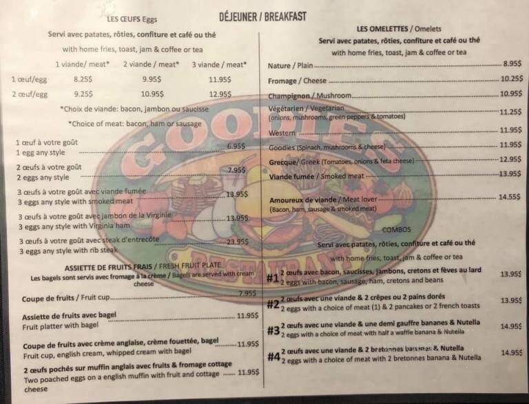 Goodies Restaurant - Hawkesbury, ON menu_pic