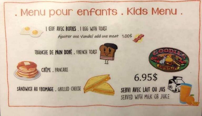 Goodies Restaurant - Hawkesbury, ON menu_pic