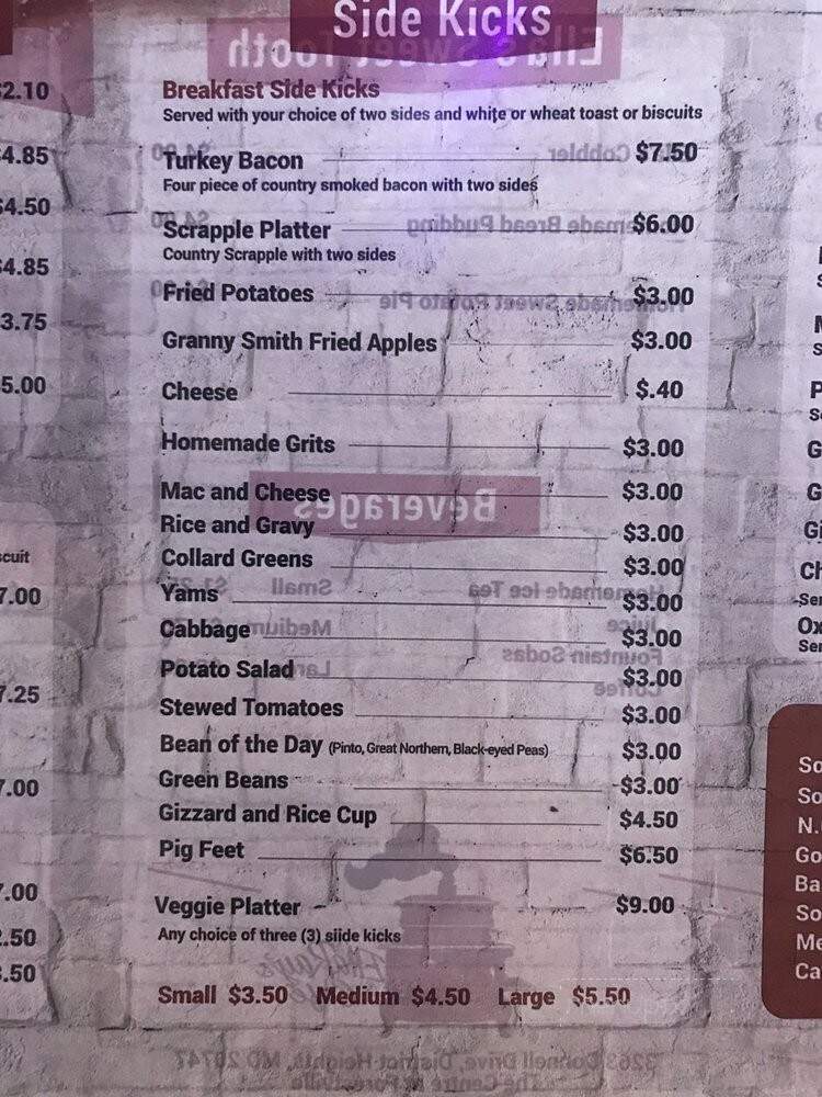 Ella Ray's Cafe - Forestville, MD menu_pic
