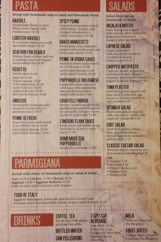 Joseph's - Peckville, PA menu_pic