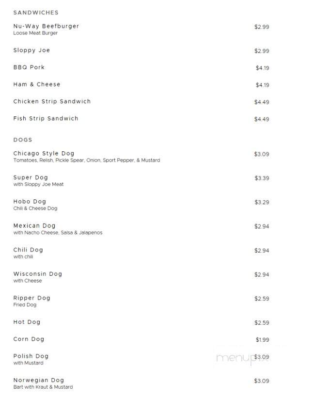 Zesto Drive-In - Brookings, SD menu_pic