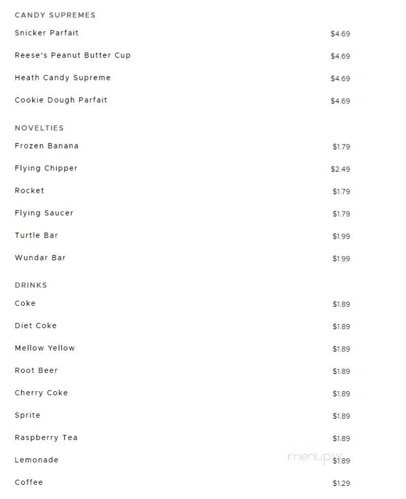 Zesto Drive-In - Brookings, SD menu_pic