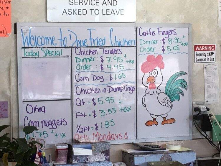Dixie Fried Chicken - Belle Glade, FL menu_pic