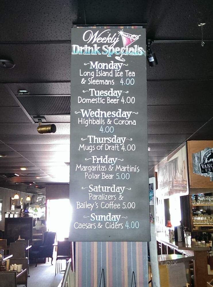 Gary's Bistro - Qualicum Beach, BC menu_pic