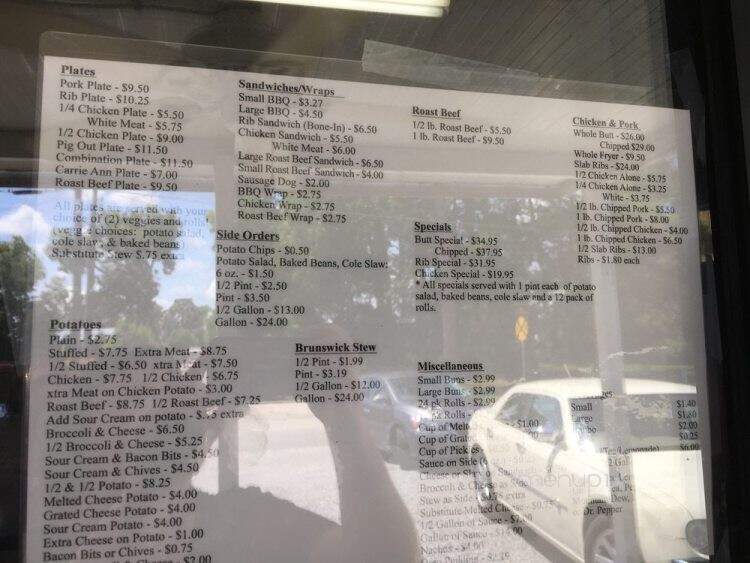 K & L Bar-B-Que - Baxley, GA menu_pic