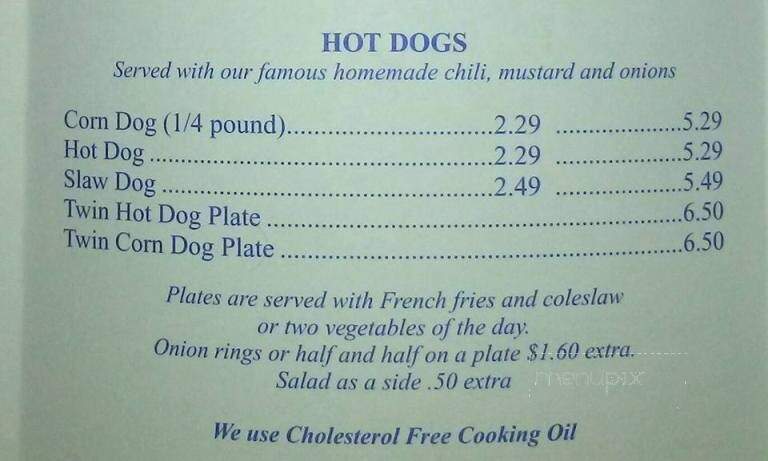 Palmetto Restaurant - Inman, SC menu_pic