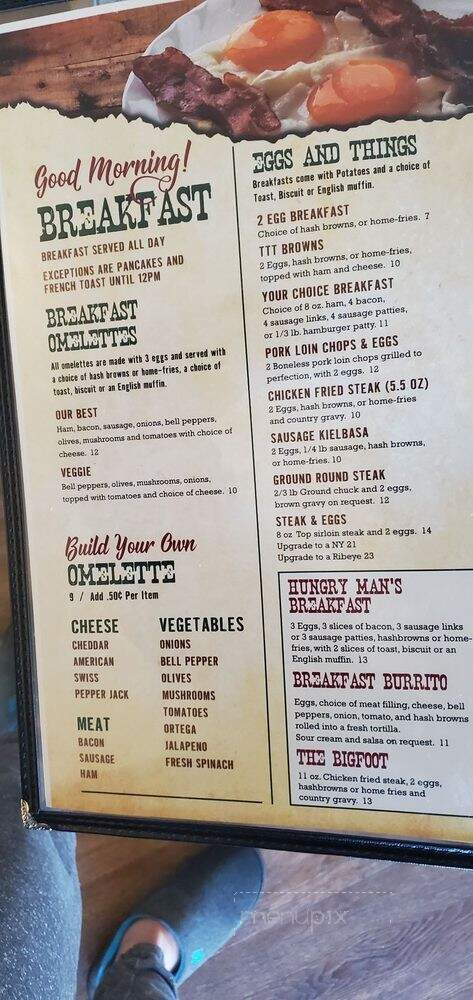 Triple Tree Restaurant - Central Point, OR menu_pic