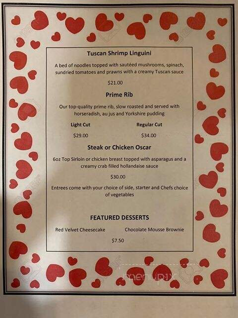 The Log Cabin Restaurant - Washago, ON menu_pic