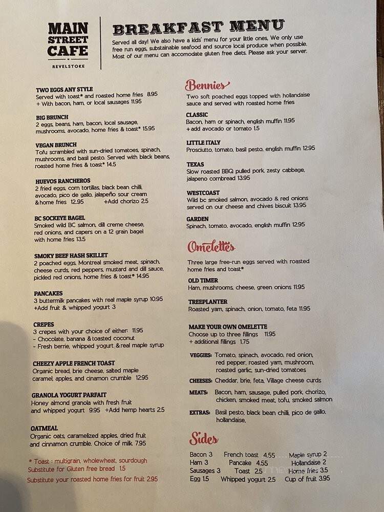 Main Street Cafe - Revelstoke, BC menu_pic