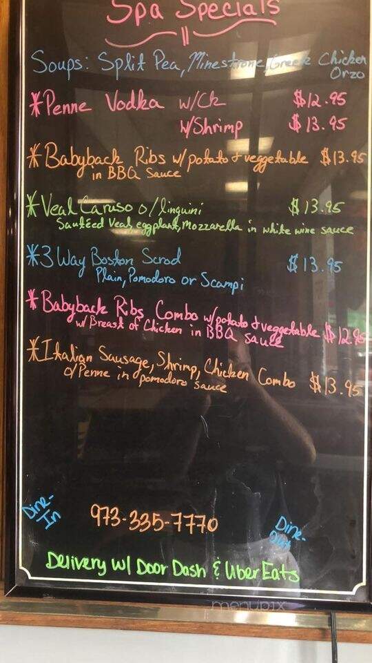 Spa Restaurant - Lake Hiawatha, NJ menu_pic