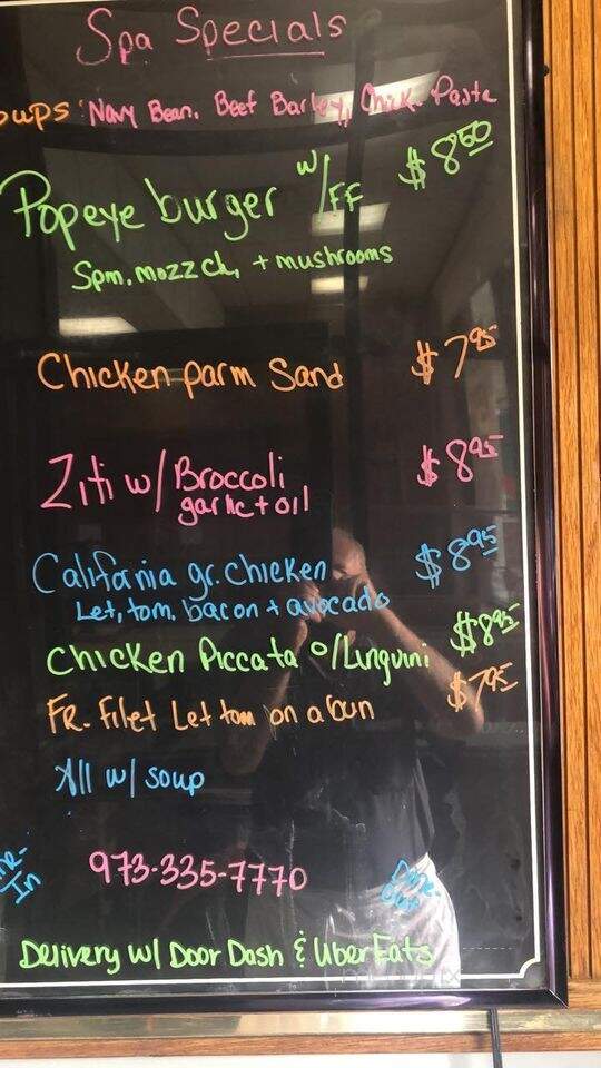 Spa Restaurant - Lake Hiawatha, NJ menu_pic