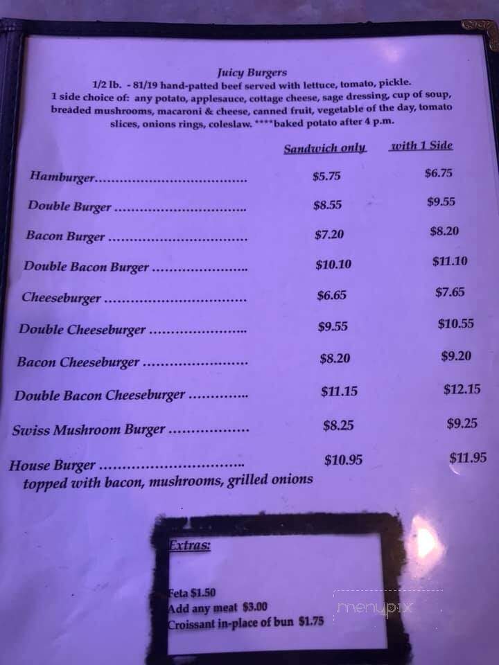 Home Town Family Restaurant - Lagrange, IN menu_pic