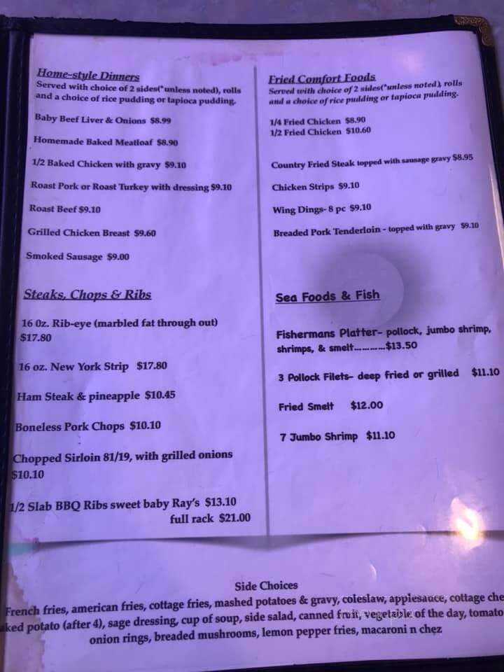 Home Town Family Restaurant - Lagrange, IN menu_pic