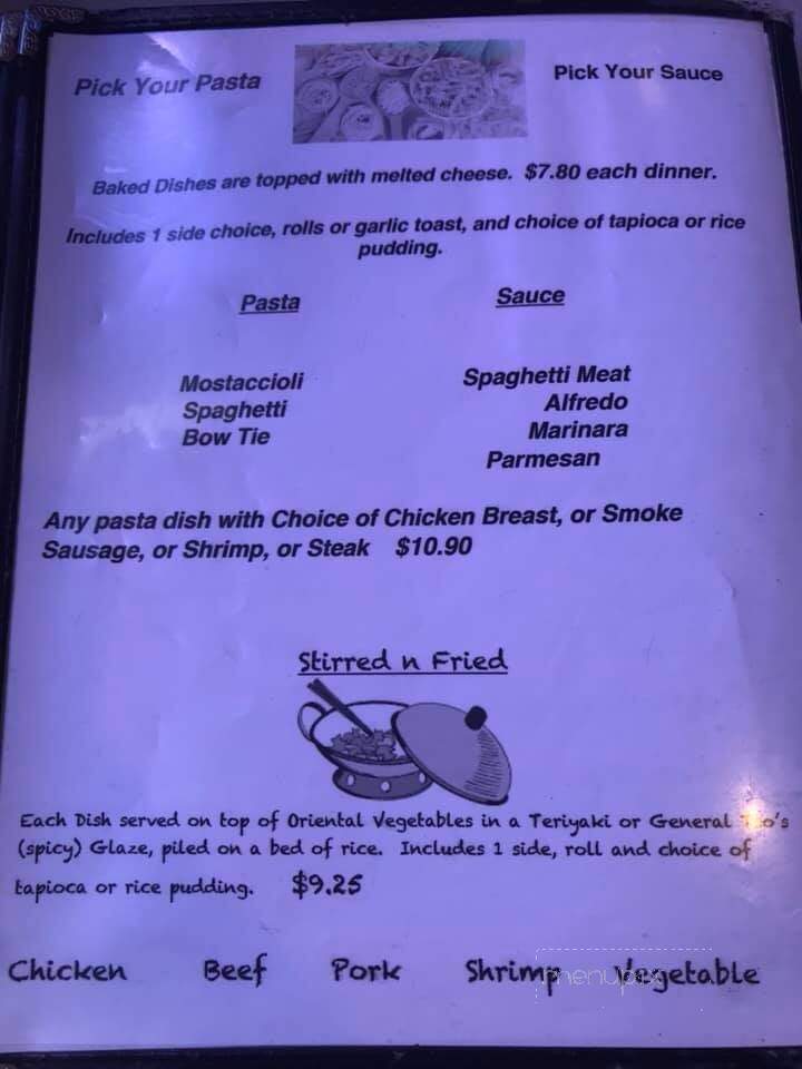 Home Town Family Restaurant - Lagrange, IN menu_pic