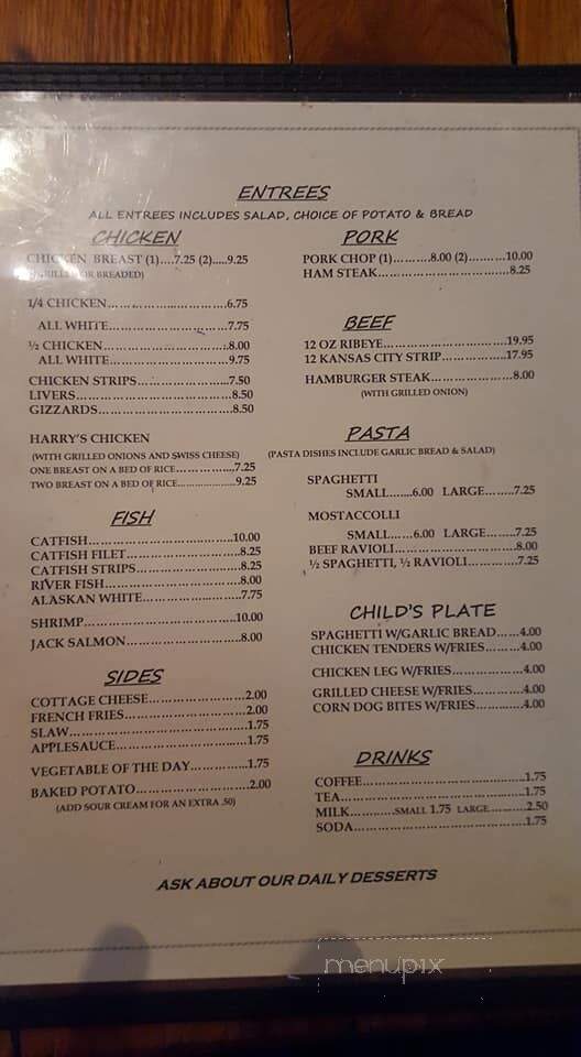 Lumpy's Tavern - Gillespie, IL menu_pic