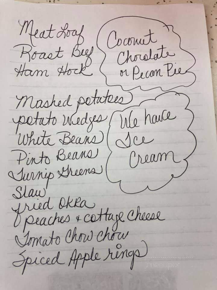 Four Seasons Restaurant - Hardin, KY menu_pic