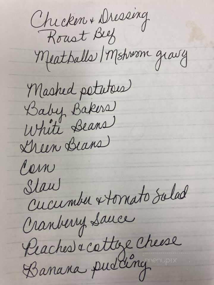 Four Seasons Restaurant - Hardin, KY menu_pic