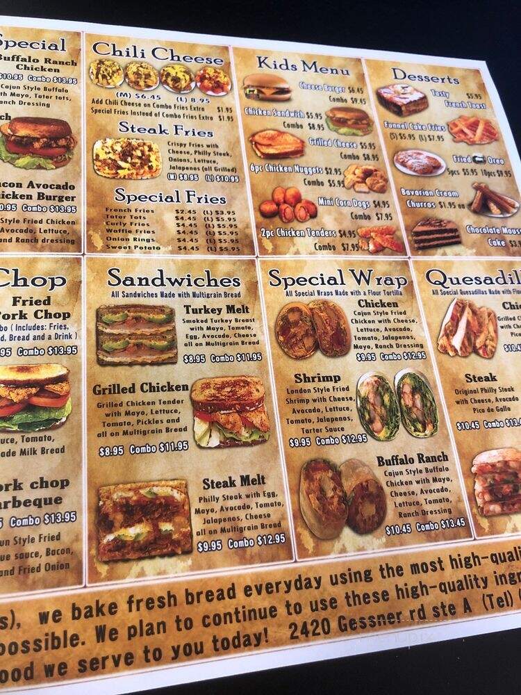 JLB Eatery - Houston, TX menu_pic