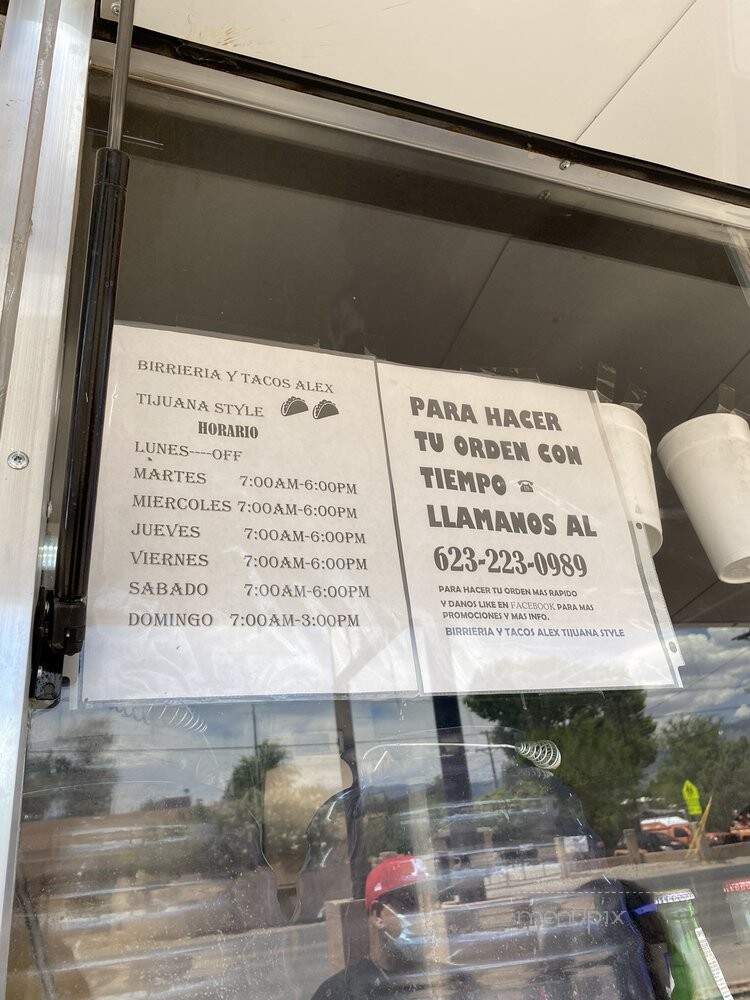 Birrieria y Taqueria El Alex - Albuquerque, NM menu_pic