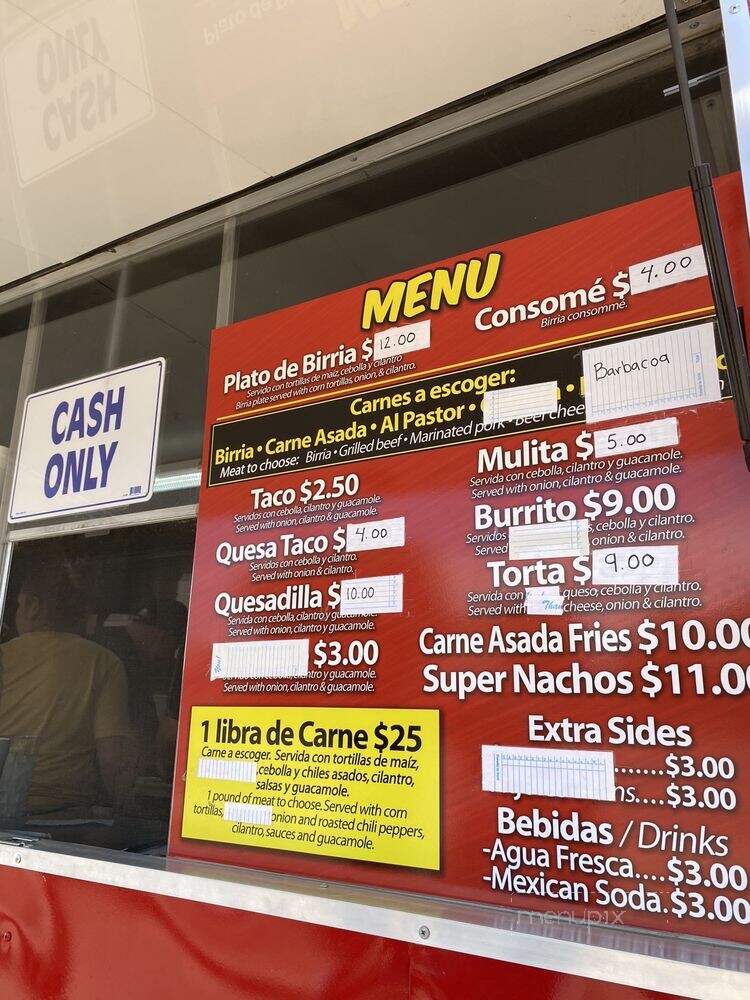Birrieria y Taqueria El Alex - Albuquerque, NM menu_pic