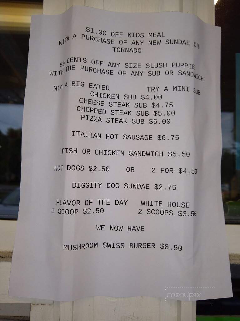 Noel's Drive-In - Fallentimber, PA menu_pic