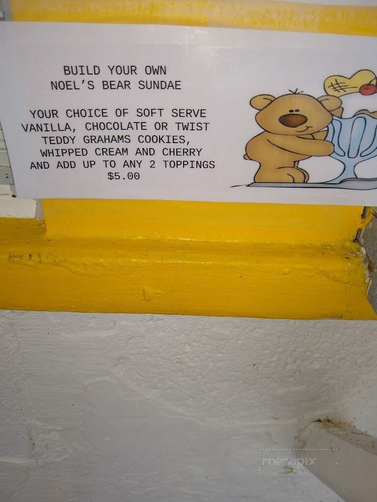 Noel's Drive-In - Fallentimber, PA menu_pic