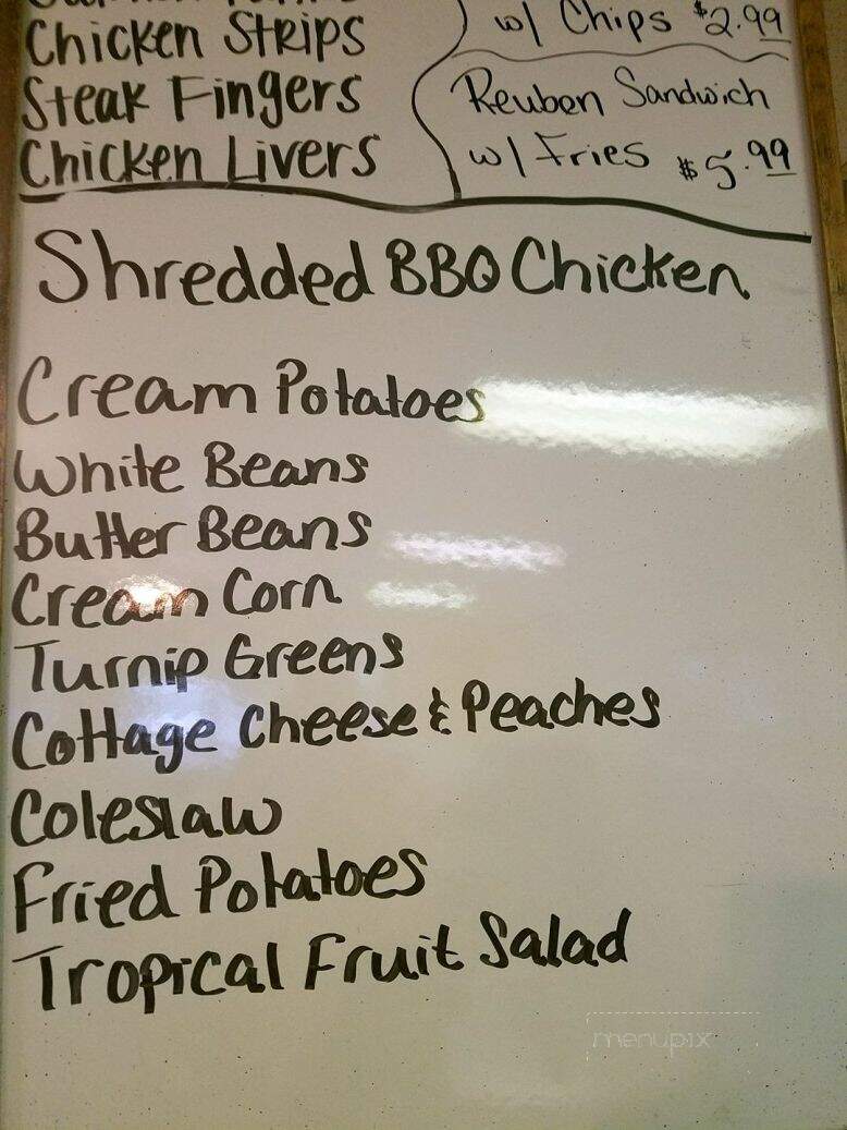 Cathy's Country Cupboard - Westmoreland, TN menu_pic