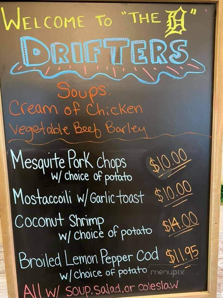 Drifter's Restaurant and Lounge - Saint Clair, MI menu_pic