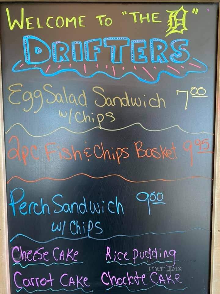 Drifter's Restaurant and Lounge - Saint Clair, MI menu_pic