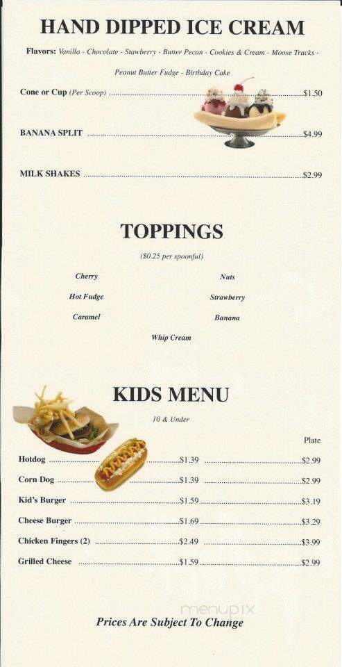 Dog House - Campobello, SC menu_pic