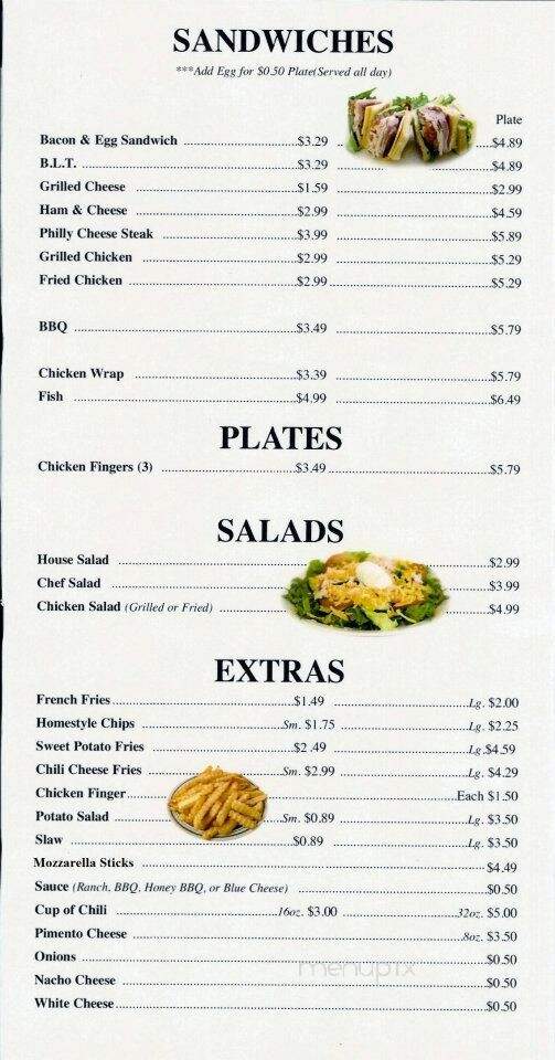 Dog House - Campobello, SC menu_pic