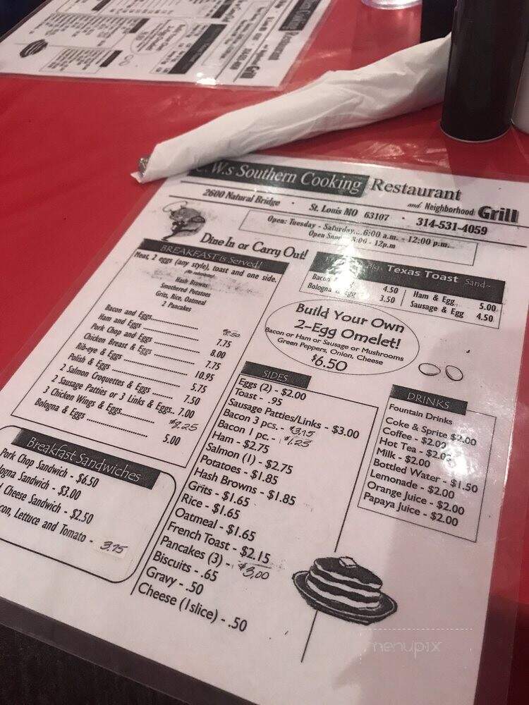 C W's Lounge - Saint Louis, MO menu_pic