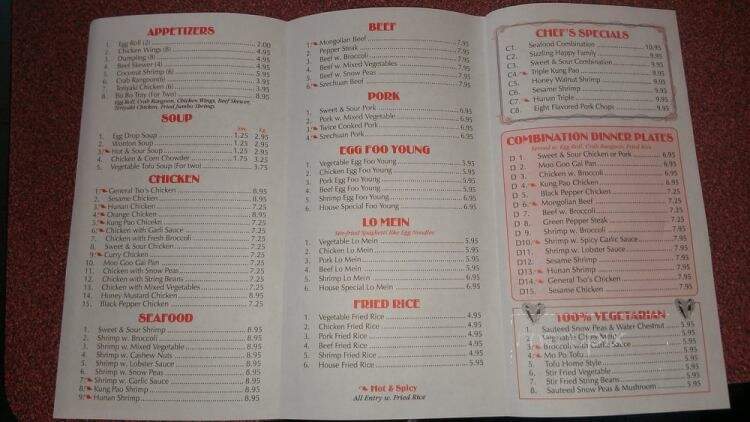 Red Door American & Chinese - Tazewell, TN menu_pic