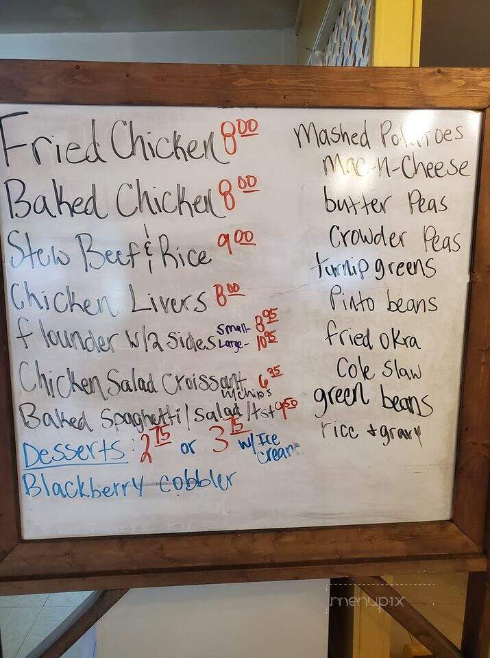 Mountain View Restaurant - Walhalla, SC menu_pic