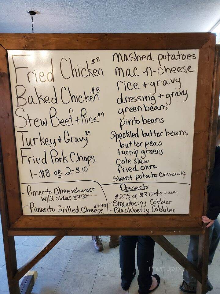 Mountain View Restaurant - Walhalla, SC menu_pic