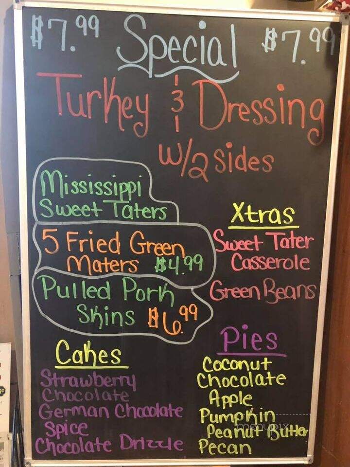 Down Home Restaurant - Rutledge, TN menu_pic