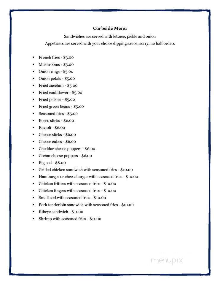 Corner Pocket - Du Quoin, IL menu_pic
