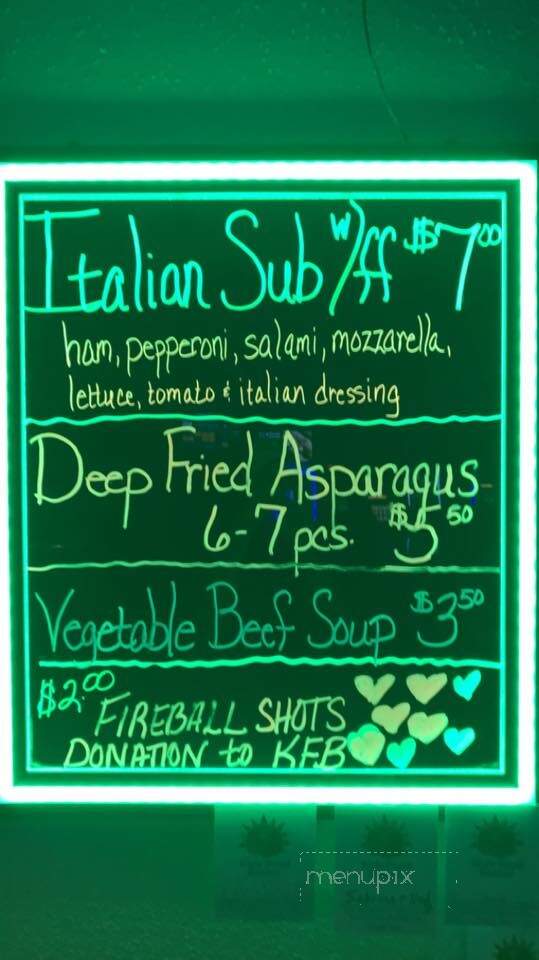 Sand-Bar - Muskegon, MI menu_pic