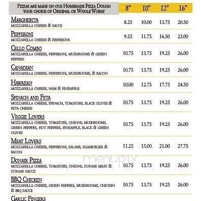 Yellow Cello Cafe & Pizza - Subd B, NS menu_pic